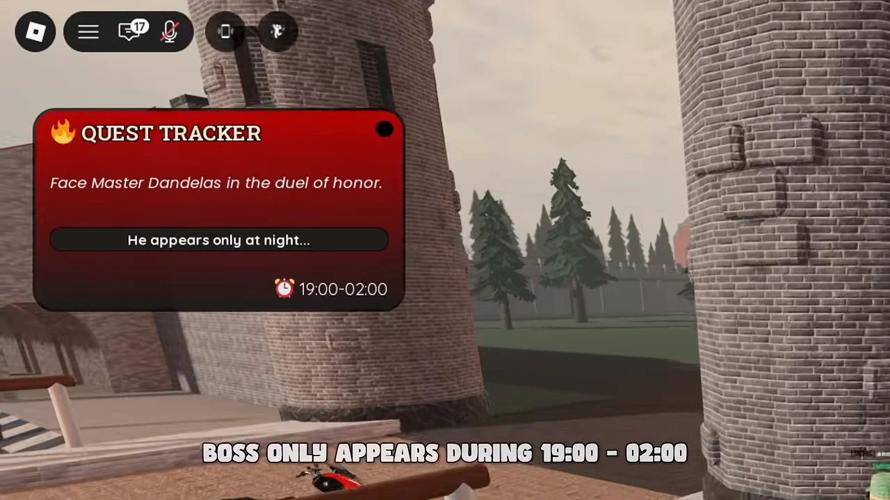 Master Dandelas duel tracker with night window 19:00–02:00
